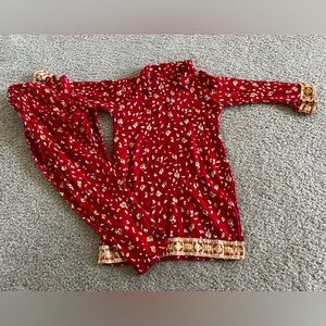 Toddlers Vintage Pakistan/Indian 2 pcs Kurti + Trousers